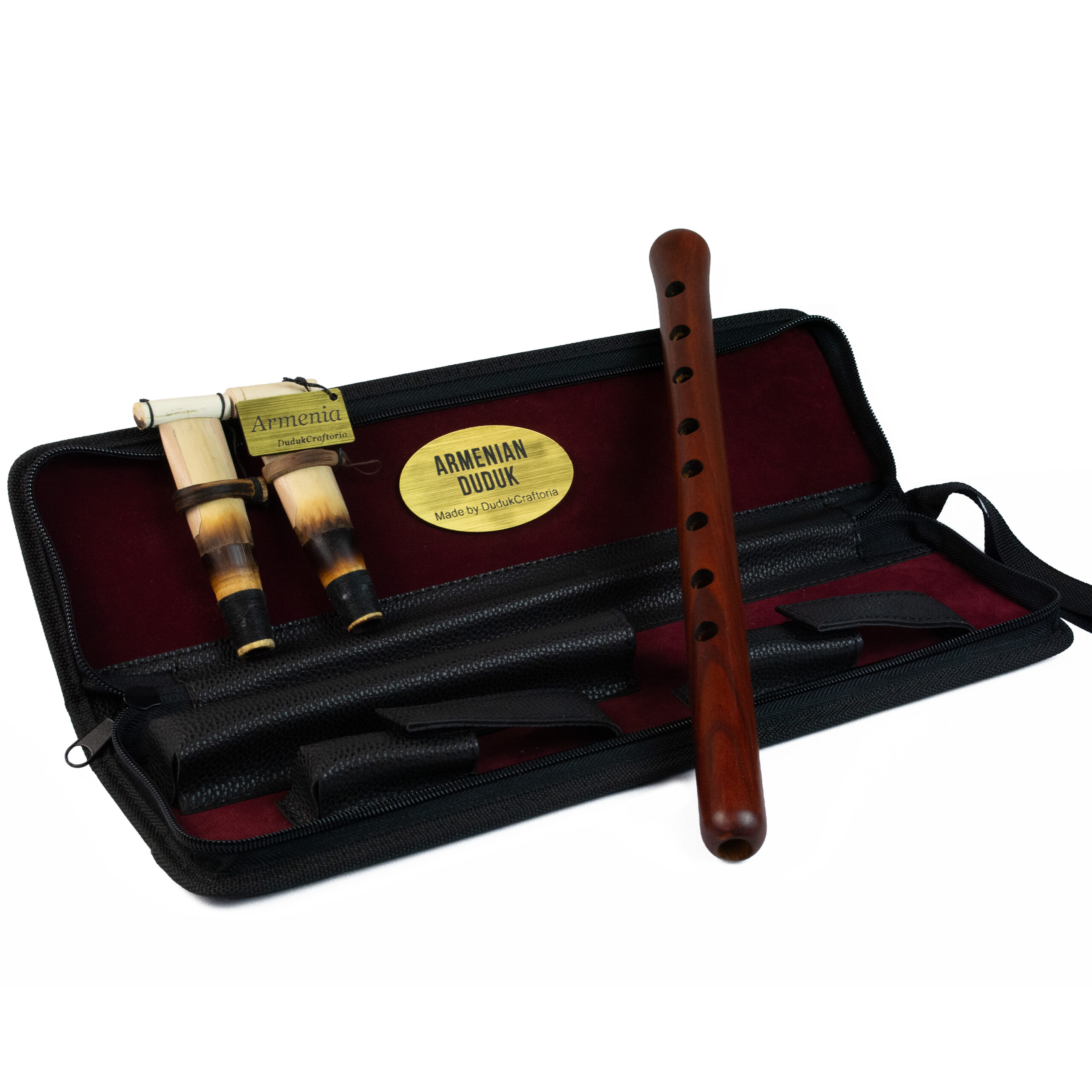 Armenian DUDUK instrument Apricot Wood Duduk, Armenian Flute oboe - leather case - Playing Instruction - Image 2